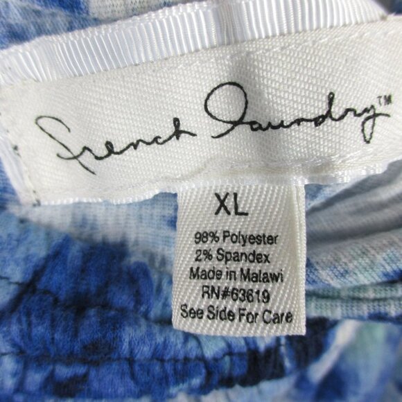 French Laundry Smocked Neck Tie Dye Top Size XL - Picture 6 of 6
